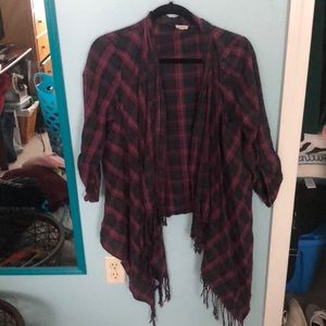 Plaid Cardigan